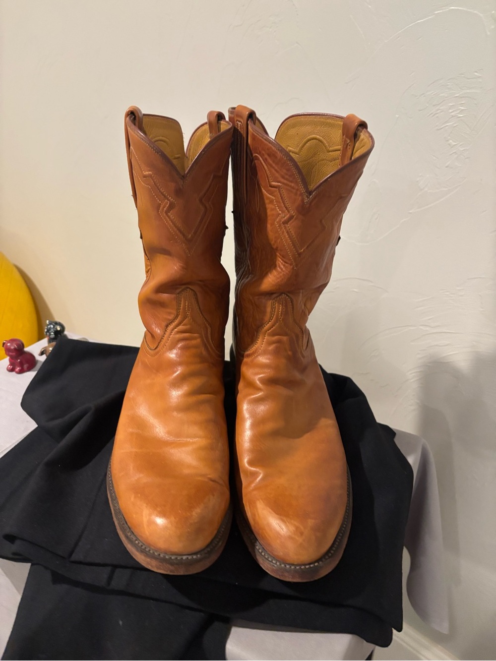Lucchese Classic Men's SZ 10 Tan Leather Western Boots
